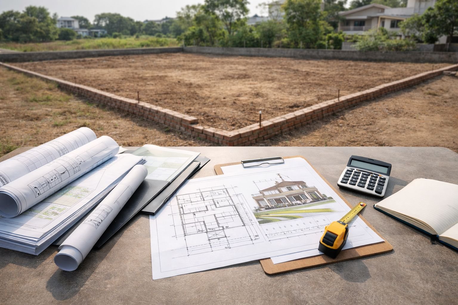 Plot with Construction by Pranavi Constructions Bangalore